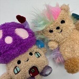 Bum Bumz FairyGardenBumz 4.5" Mini Mushroom Cottage & Hedgehog Stuffed Plush Toy